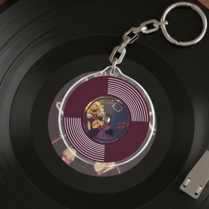 Брелок акриловый "Пластинка Twisted Sister"