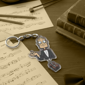 Acrylic keychain "Sebastian with sharpener"