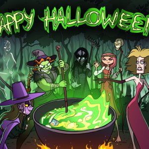 Набор открыток HALLOWEEN Ведьмы 2026